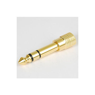 アズワン 3.5Φ→6.3Φステレオ変換アダプター 金メッキ JL3.5JST-6.3PST 1セット(6個) 63-3106-60（直送品）