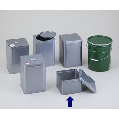 石井ブラシ産業 金属缶 天切缶(半缶) 9L 1-1806-05 1セット(2個)（直送品）