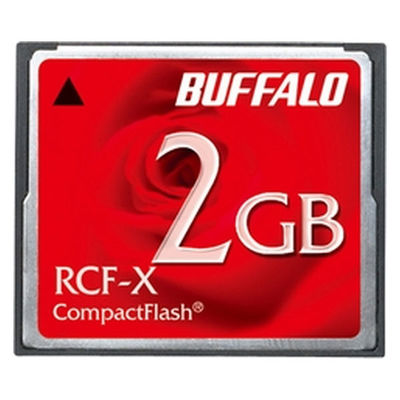 バッファロー コンパクトフラッシュ ハイコストパフォーマンスモデ RCF-X2G 1台（直送品）