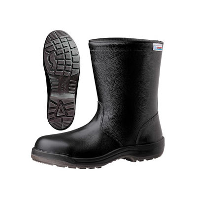 ミドリ安全 JIS規格 安全靴 半長靴 ES240 eco 静電 28.0cm ブラック