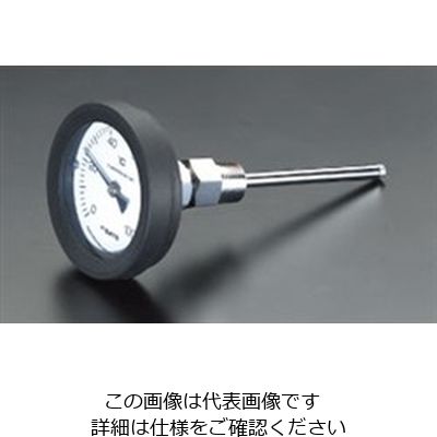 エスコ 0ー200°C/100mm バイメタル式温度計 EA727A-17 1個（直送品