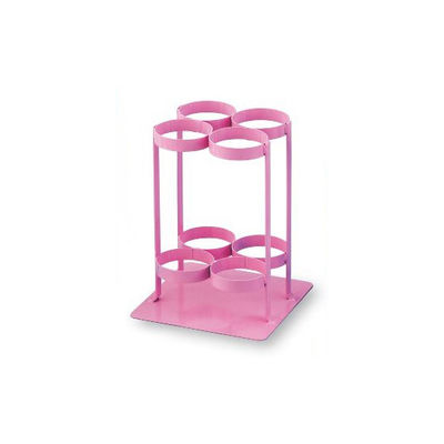 久喜製作所 酸素ボンベスタンド 280×280×370mm TM-S-504 ピンク 1台 8-9691-02（直送品）