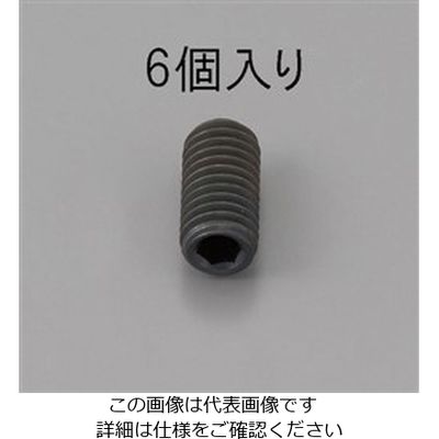 エスコ M2 x 6mm 六角穴付止ねじ(クロメート/6本) EA949MP-206 1セット ...