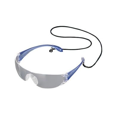 アズワン JIS軽量保護メガネ ストラップ付 ブルー LF-301 1個 1-8631-11（直送品）
