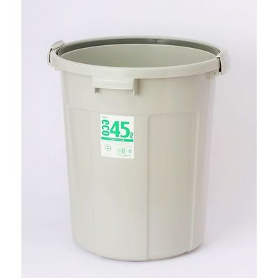 積水テクノ成型 エコポリペール丸型#45本体 グレー PEN45Hホンタイ 1個 1-8213-01（直送品）