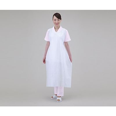 アズワン プロシェア・超エコPEエプロン(袖なし) 50枚入 ホワイト 1箱(50枚) 8-4400-01（直送品）