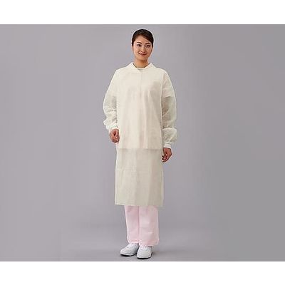 アズワン プロシェア・アイソレーションガウン(面ファスナー) イエロー 1枚/袋×50袋入 8-7837-01 1箱(50枚)（直送品）