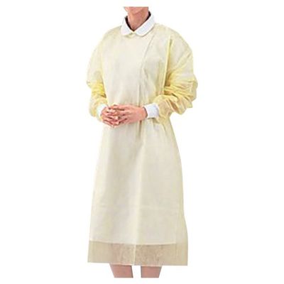 アズワン プロシェア アイソレーションガウン(袖付)スタンダード イエロー 1箱(1枚×50袋入) 0-9870-11 1箱(50枚)（直送品）