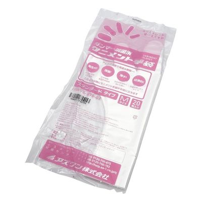 アズワン サニメント手袋 PE スタンダード 滅菌済 M 20枚入 6-898-02 1袋(20枚)（直送品）
