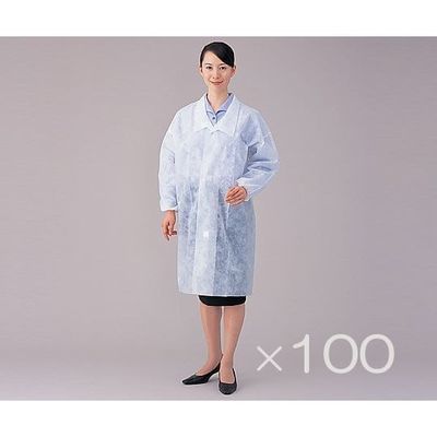 アズワン ディスポ白衣 LL 100枚セット 8-4055-13 1箱(100枚)（直送品）