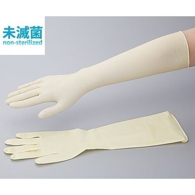 リーテック ラテックスロング手袋(スーパーロング)L 1袋(50枚入) 0-6111-04 1袋(50枚)（直送品）