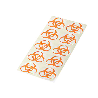 アズワン バイオハザードマークラベル 橙 9cm 0-8049-03 1袋(1000枚)（直送品）