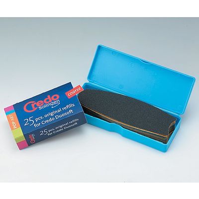Credo Handelsgesellschaft フットケアファイル用ヤスリ粗目 25枚入 8-3374-11 1組(25枚)（直送品）