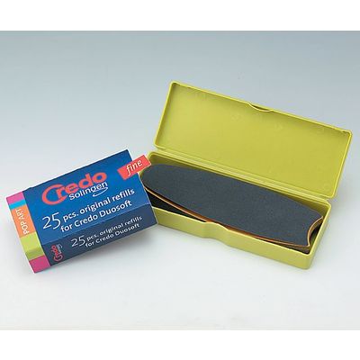 Credo Handelsgesellschaft フットケアファイル用ヤスリ細目 25枚入 8-3374-12 1組(25枚)（直送品）