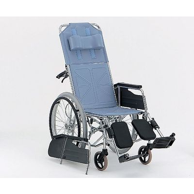 松永製作所 リクライニング車椅子 (自走式/スチール製/座幅400mm/ハイブリッドタイヤ) CM-501 #36 1台 0-7718-11（直送品）
