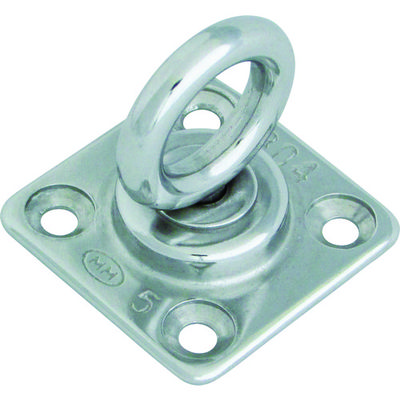 水本機械製作所 水本 ステンレス 回転アイプレート 35mm×35mm B-078 1個 211-6626（直送品）