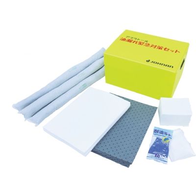 JOHNAN 吸収材キット 油吸収材 アブラトール 緊急対策セットA 油吸収量40L A-1 1セット 397-0477（直送品）