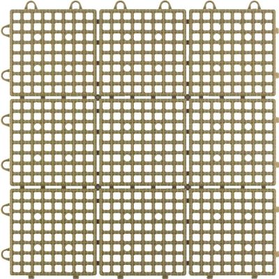 ワタナベ工業 ワタナベ タイル システムスクエアー 30×30cm ブラウン SQ-303 1枚 400-7816（直送品）