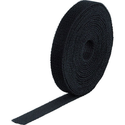トラスコ中山 TRUSCO マジックバンド[[R下]]結束テープ 両面 黒 40mm×25m MKT-40250-BK 1巻（直送品）