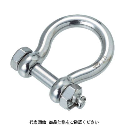 トラスコ中山 TRUSCO ステンレス ボルト止めオタフクシャックル (1個=1袋) TOBS-6 1個 409-9672（直送品）