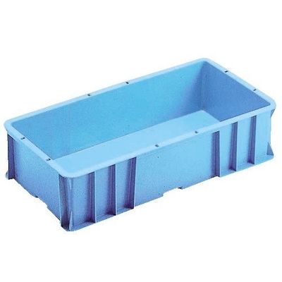 岐阜プラスチック工業 RISU ボックス型コンテナ 235813 ST型コンテナーSTーK15 青 ST-K15 B 1個 411-0641（直送品）