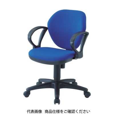 トラスコ中山 TRUSCO オフィスチェア 肘付 黒 T-10A-BK 1脚 408-6368（直送品）