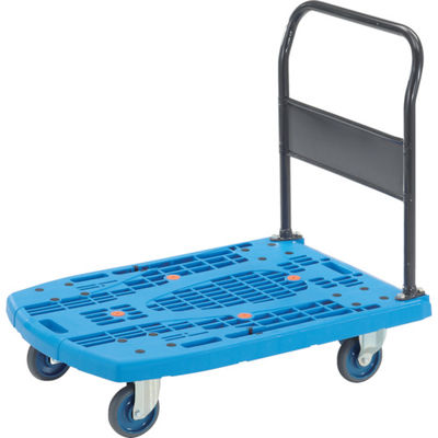 トラスコ中山 TRUSCO 樹脂台車 カルティオビッグ 固定 900X600 青 MPK-900-B 1台 408-6694（直送品）