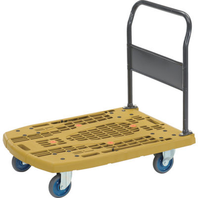 トラスコ中山 TRUSCO 樹脂台車 カルティオビッグ 固定 900X600 オリーブ MPK-900-OG 1台 408-6716（直送品）