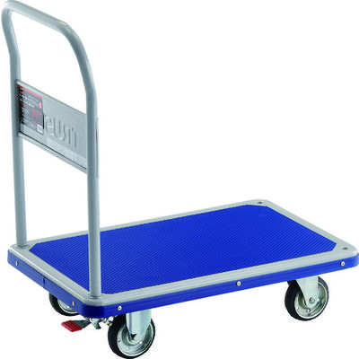 トラスコ中山 TRUSCO プレス製台車 ドンキーカート 固定式810×510 ストッパー付 202NS 1台 414-5224（直送品）