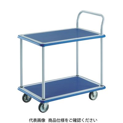 トラスコ中山 TRUSCO プレス製台車 ドンキーカート 2段式片袖タイプ810×510 204N 1台 414-5232（直送品）