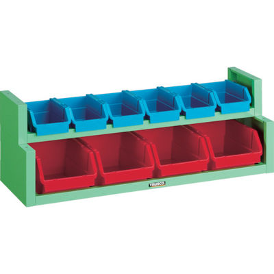 トラスコ中山 TRUSCO コンテナラックセット 875×285×310 TC-200N 1セット 414-4023（直送品）