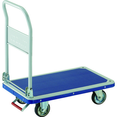 トラスコ中山 TRUSCO プレス製台車 ドンキーカート 折りたたみ式810×510 ピン式固定車ストッパー付 201NKB 1台（直送品）