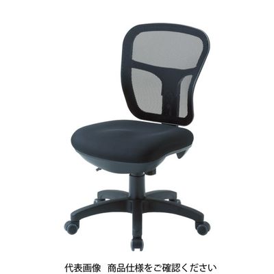 トラスコ中山 TRUSCO オフィスチェア MCー2 背面メッシュタイプ ブルー MC-2-B 1脚 414-3817（直送品）
