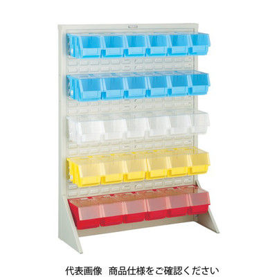 トラスコ中山 TRUSCO パネルコンテナラック 蓋付 緑 T-1230NF-GN 1台 414-4872（直送品）