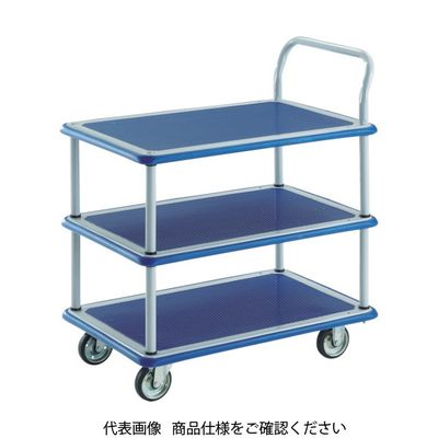 トラスコ中山 TRUSCO プレス製台車 ドンキーカート 3段式片袖タイプ915×615 308N 1台 414-5488（直送品）