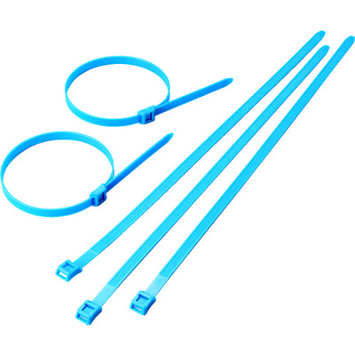 トラスコ中山 TRUSCO カラーインラインケーブルタイ青9.0×255最大74 100本入 TFCVR-255B 1袋(100個)（直送品）