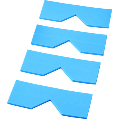 トラスコ中山 TRUSCO エッジクッションテープ コーナー用4枚入 ブルー TECC-50B 1袋(4枚) 415-5289（直送品）