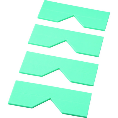 トラスコ中山 TRUSCO エッジクッションテープ コーナー用4枚入 グリーン TECC-50GN 1袋(4枚) 415-5297（直送品）