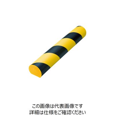 トラスコ中山 TRUSCO 安心クッション かまぼこ型 1本入り 黒/黄 TAC-114 1本 415-7281（直送品）