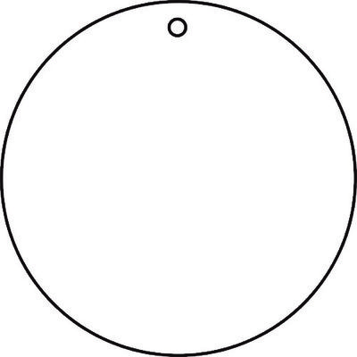 トラスコ中山 TRUSCO 白無地板 10枚組 50Ф×2厚 T886-40 1組(10枚) 415-5904（直送品）