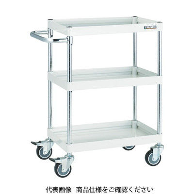 トラスコ中山 TRUSCO ツールワゴン ファルコンワゴン 600×400 ウレタン車輪 ヤンググリーン FAW-963U-YG 1台（直送品）