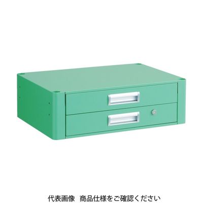 トラスコ中山 TRUSCO ツールワゴン ファルコンワゴン 2段引出 750X500 ホワイト FAW-75X-W 1台 416-4369（直送品）