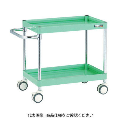 トラスコ中山 TRUSCO ツールワゴン ファルコンワゴン 750×500 ウレタン双輪車 ホワイト FAW-672D-W 1台（直送品）