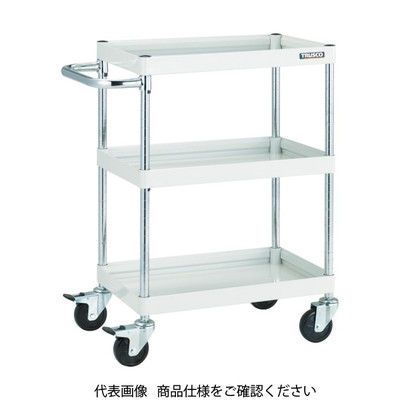 トラスコ中山 TRUSCO ツールワゴン ファルコンワゴン750X500 ゴム車輪 ヤンググリーン FAW-973-YG 1台 416-4890（直送品）