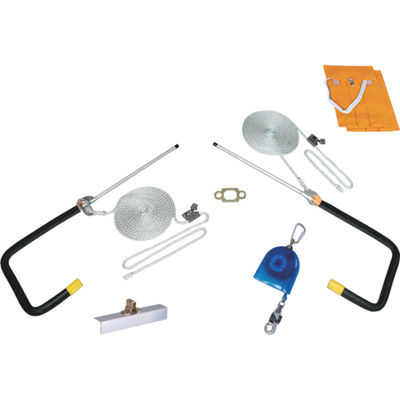 藤井電工 TSUYORON 屋根上作業用墜落防止器具 YUー410 ヤネロップ 1名用 YU-410-BX 1組 429-9256（直送品）