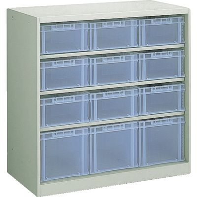 TRUSCO コンテナラックケース バンラックケース CF型 Fー2TMX9個Fー3TMX3個付 303CF-B9C3TM 1台（直送品）