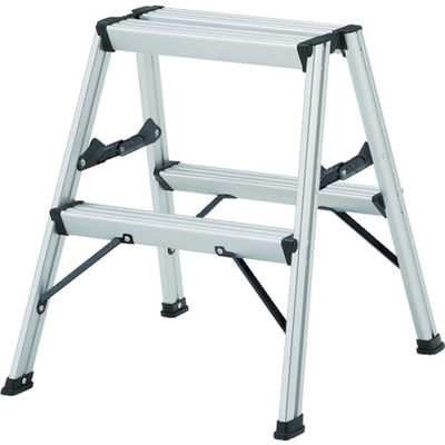 トラスコ中山 TRUSCO アルミ製踏台 2段 高強度型 シルバー TSAF-2-SV 1台 423-4120（直送品）