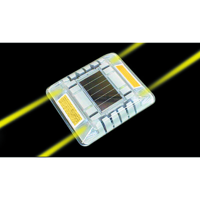 キャットアイ ルミナスアイ・マイティ ソーラー式点滅 両面 黄 LE-260A 1個 417-4861（直送品）