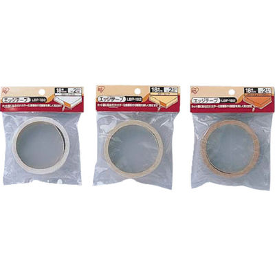 アイリスオーヤマ IRIS 541376 エッジテープカラー化粧棚板18mm用 ホワイト LBP-182-WH 1巻 419-0343（直送品）