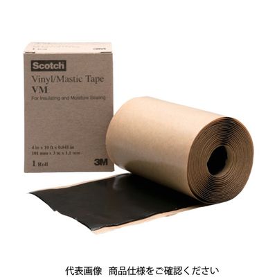 スリーエム ジャパン コーニング ビニルマスチックVMテープ 102mmX3m VM 4IN 1巻 406-3252（直送品）